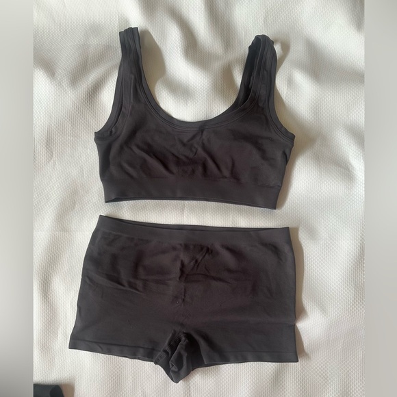 HANRO Touch Feeling Top & Boy Shorts Grey Size XS - Picture 4 of 4